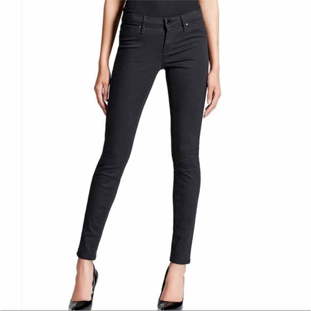 Mossimo Denim Mid-Rise Black Skinny Jeans Size 8 Short / Size 29